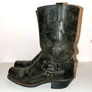 Frye Harness R12 style, dark green, size 10, like new